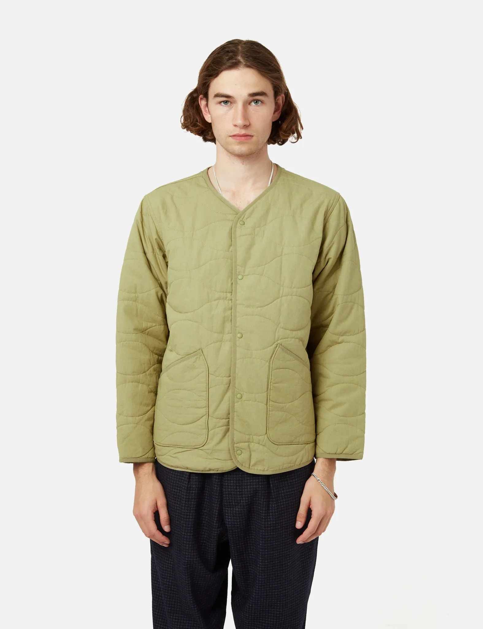 Universal Works Liner Jacket - Olive Green