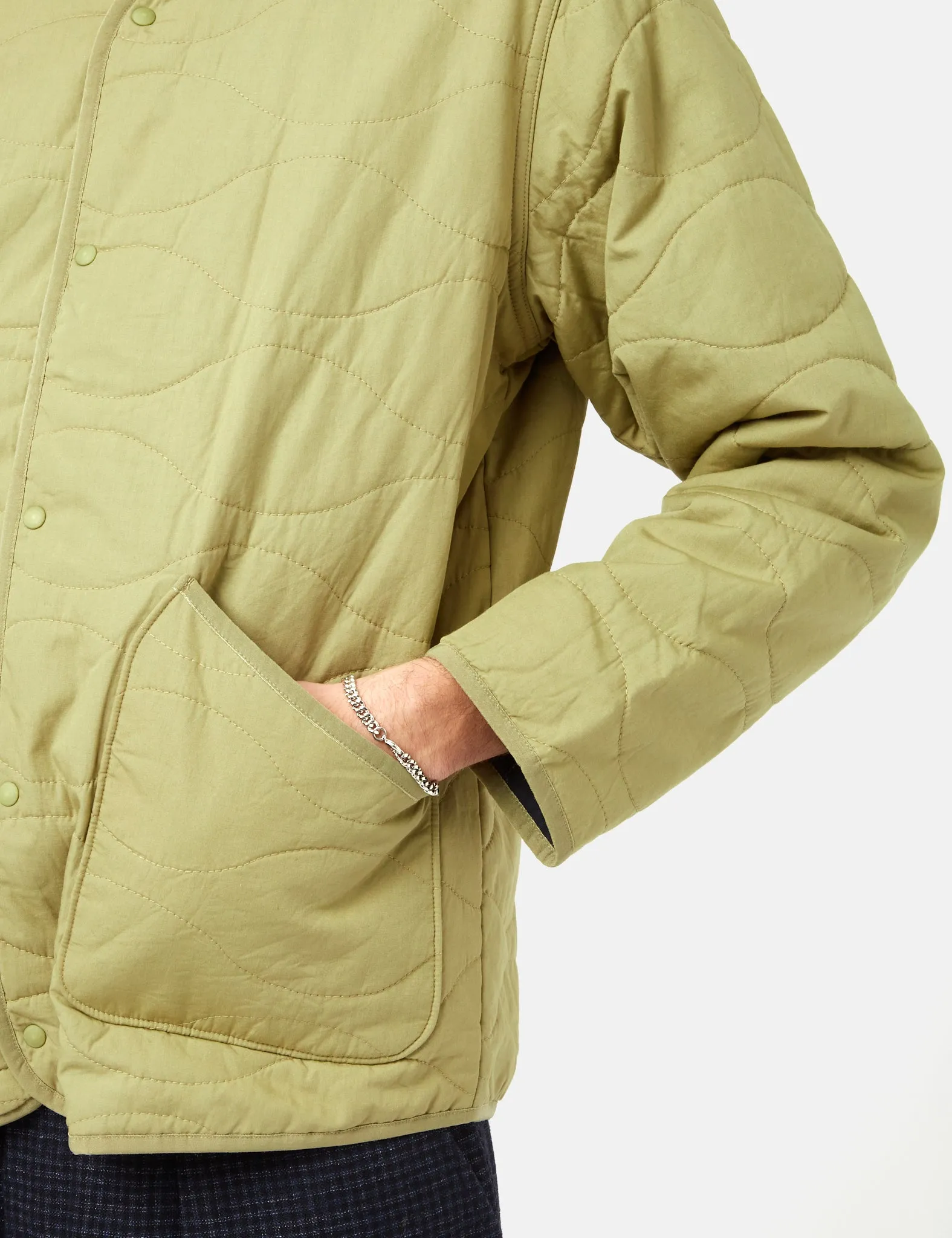 Universal Works Liner Jacket - Olive Green