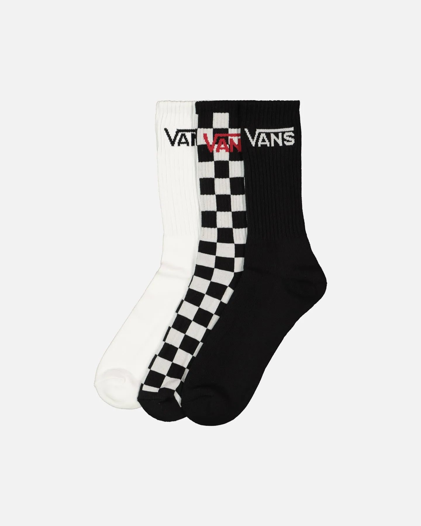 Vans Classic Crewcut Socks 9.5-13 3 Pack White