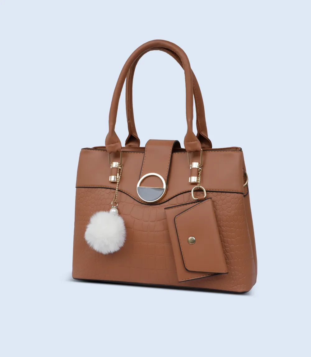 WB2775-TAN-Women Shoulder Bag