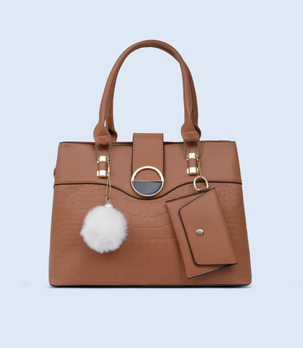 WB2775-TAN-Women Shoulder Bag