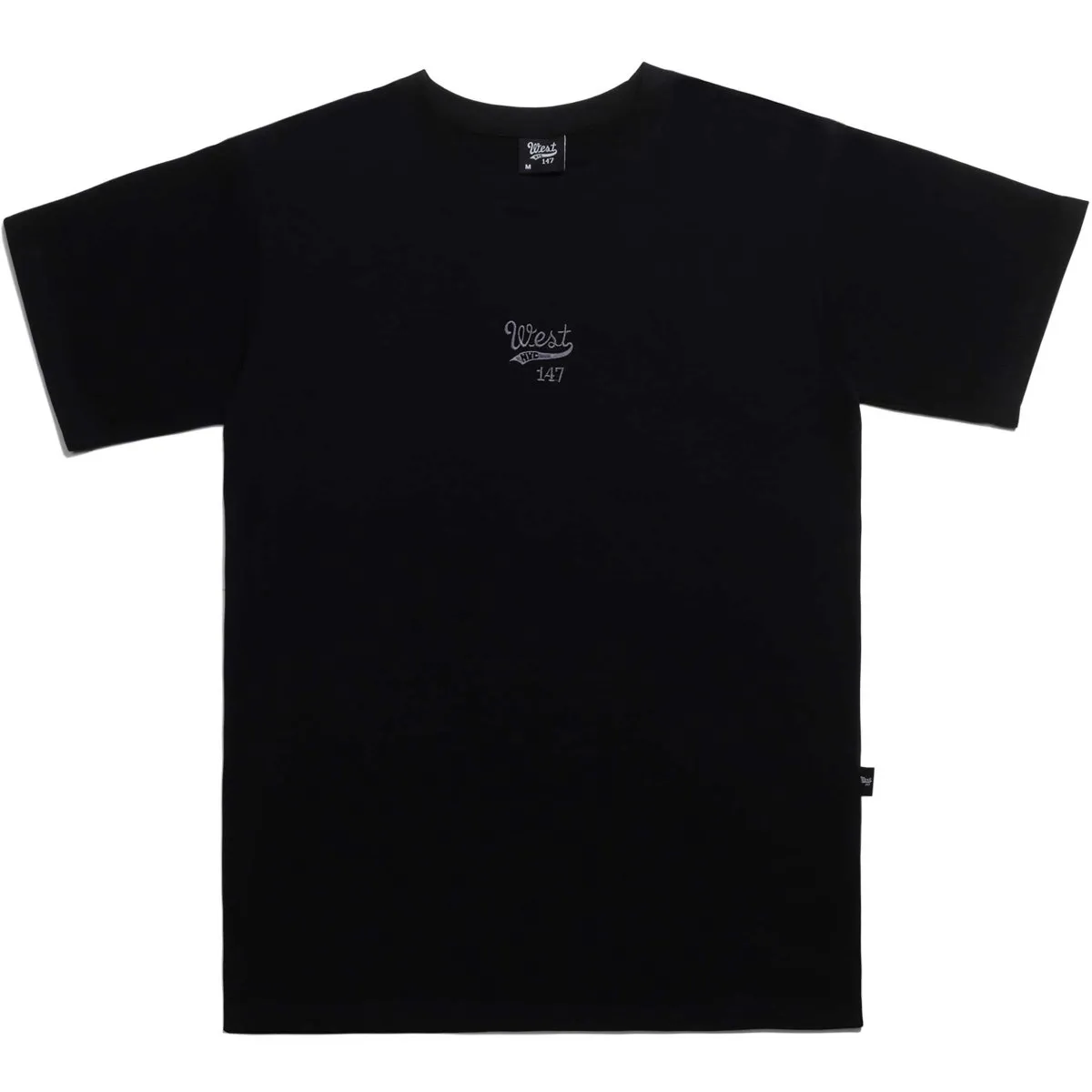 West NYC Embroidered Logo Tee Shirt Black